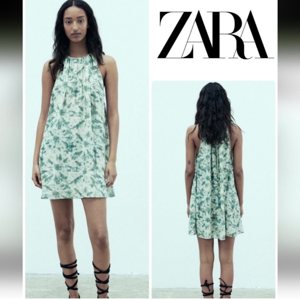 NWT Zara halter neck mini dress